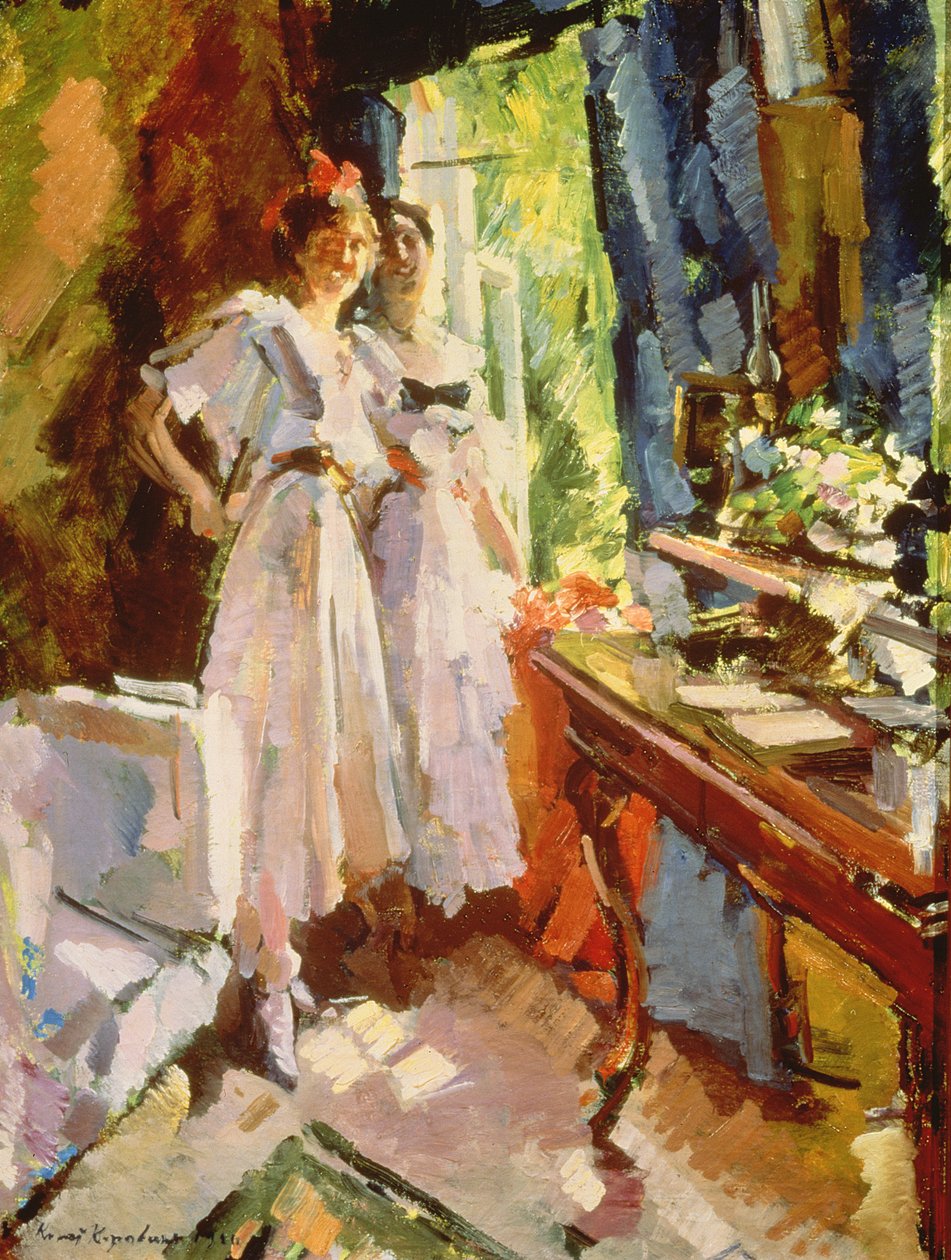 Ved det åbne vindue, 1916 af Konstantin Alekseevich Korovin