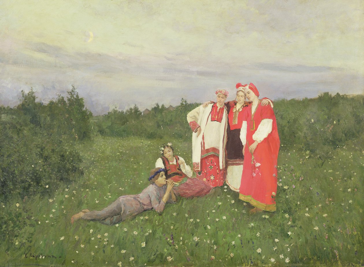 Nordlig idylle, 1886 af Konstantin Alekseevich Korovin