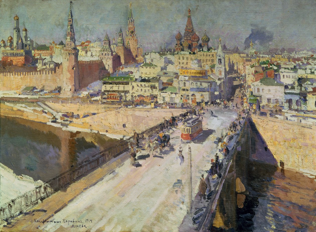 Moskva River Bridge, 1914 af Konstantin Alekseevich Korovin