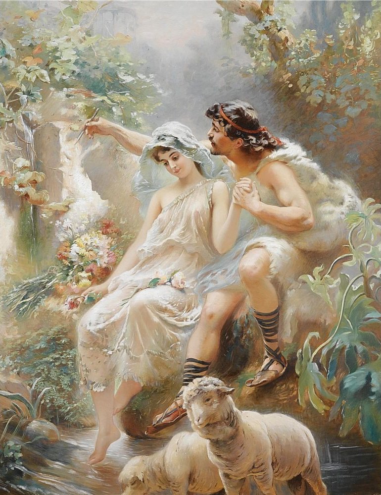 Allegorisk scene af Konstantin Egorovich Makovsky