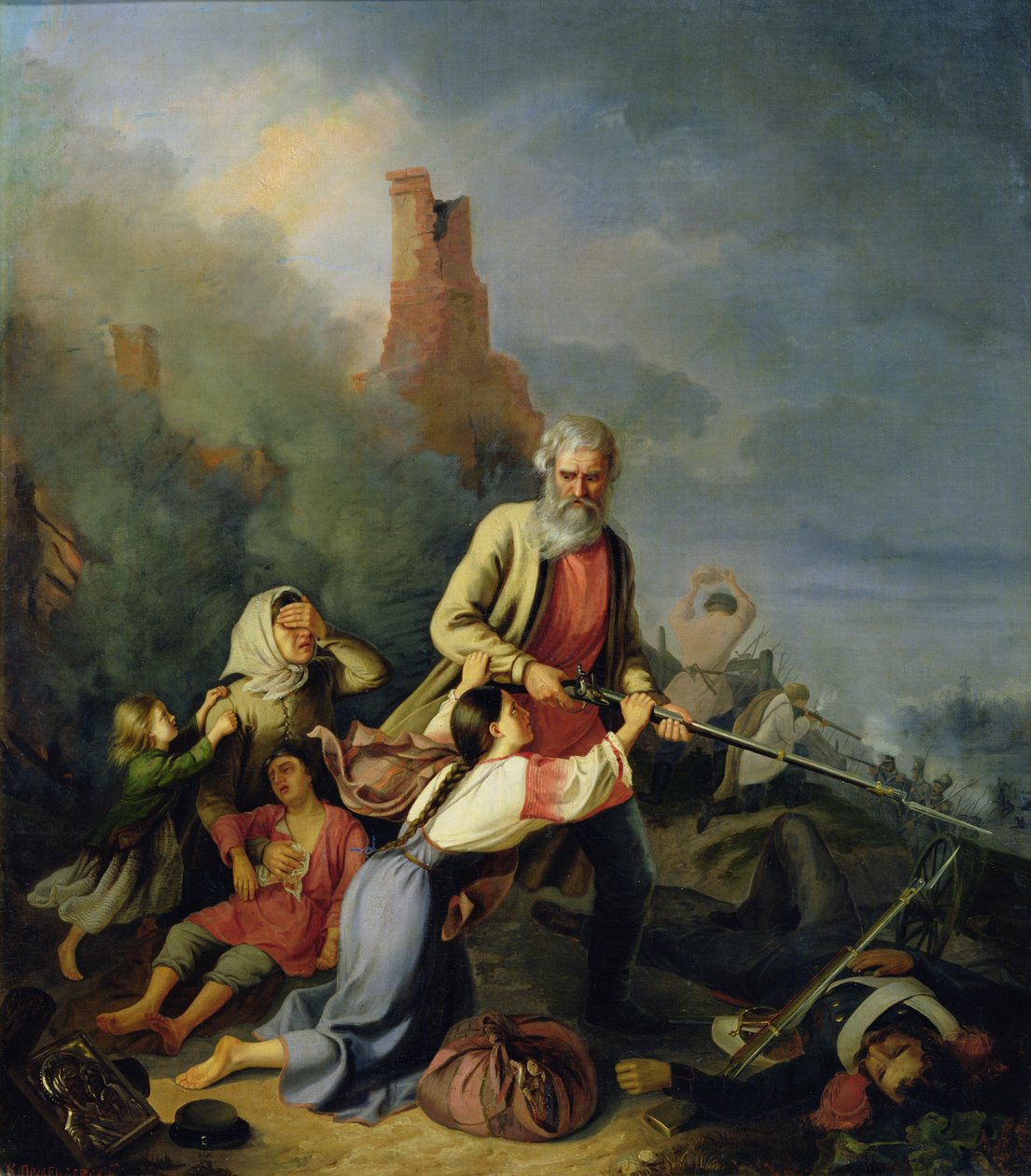 Russerne i 1812, 1855 af Konstantin Przhceslavski