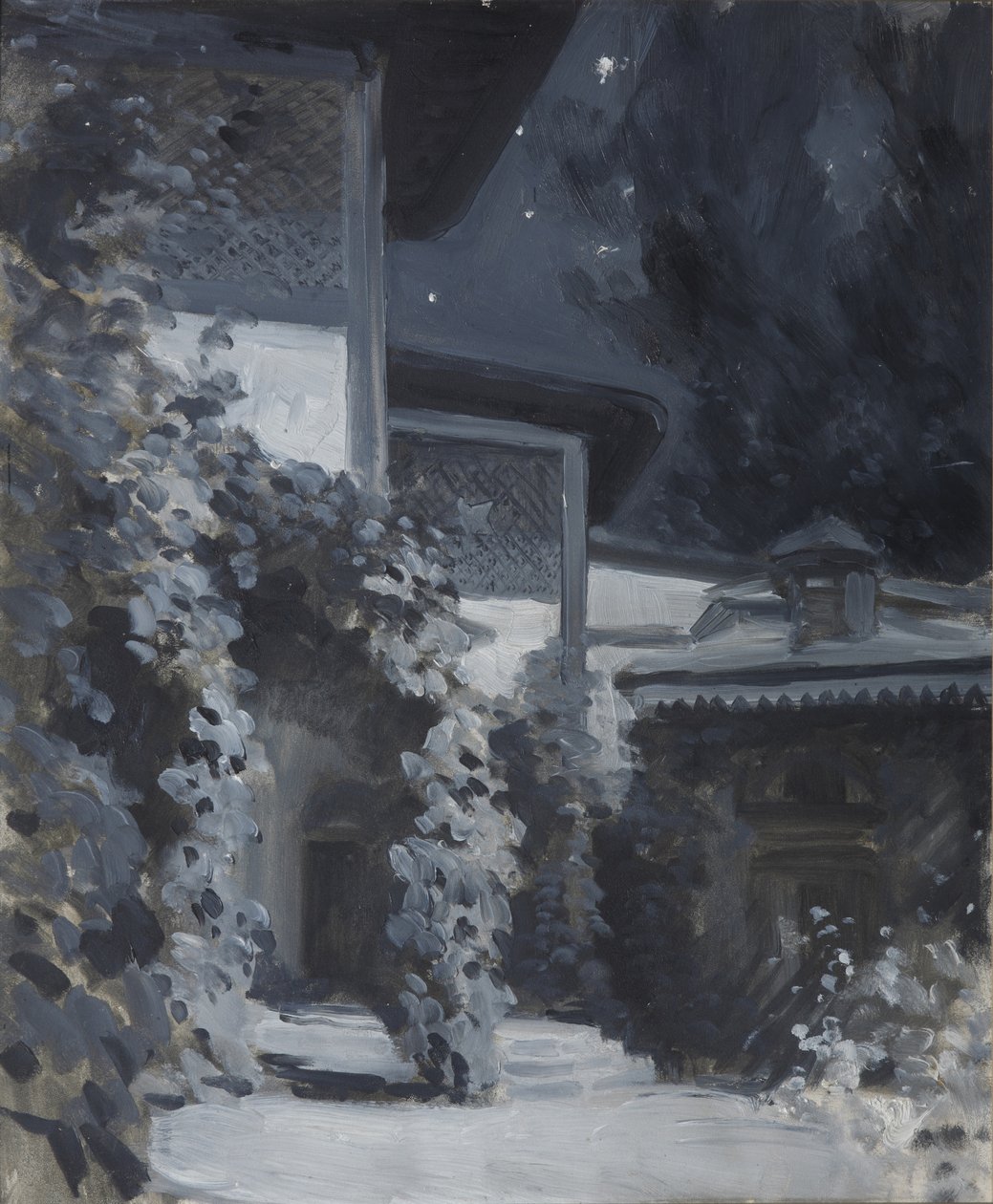 Bakhchisaray Palace. Illustration til digtet The Fountain of Bahçesaray af A. Pushkin af Konstantin Alekseevich Korovin