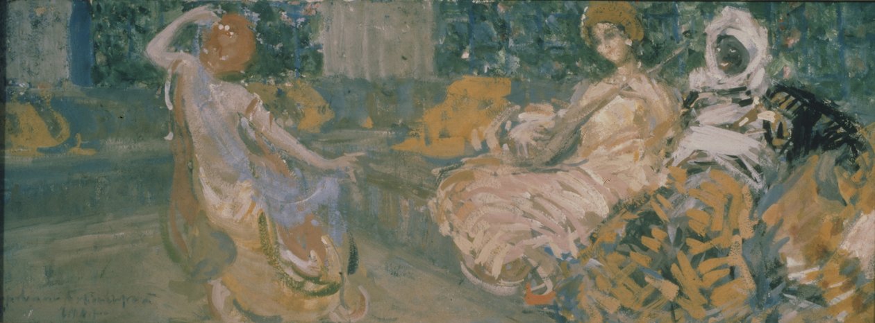 Illustration til digtet The Fountain of Bahçesaray af A. Pushkin, 1907 af Konstantin Alekseevich Korovin