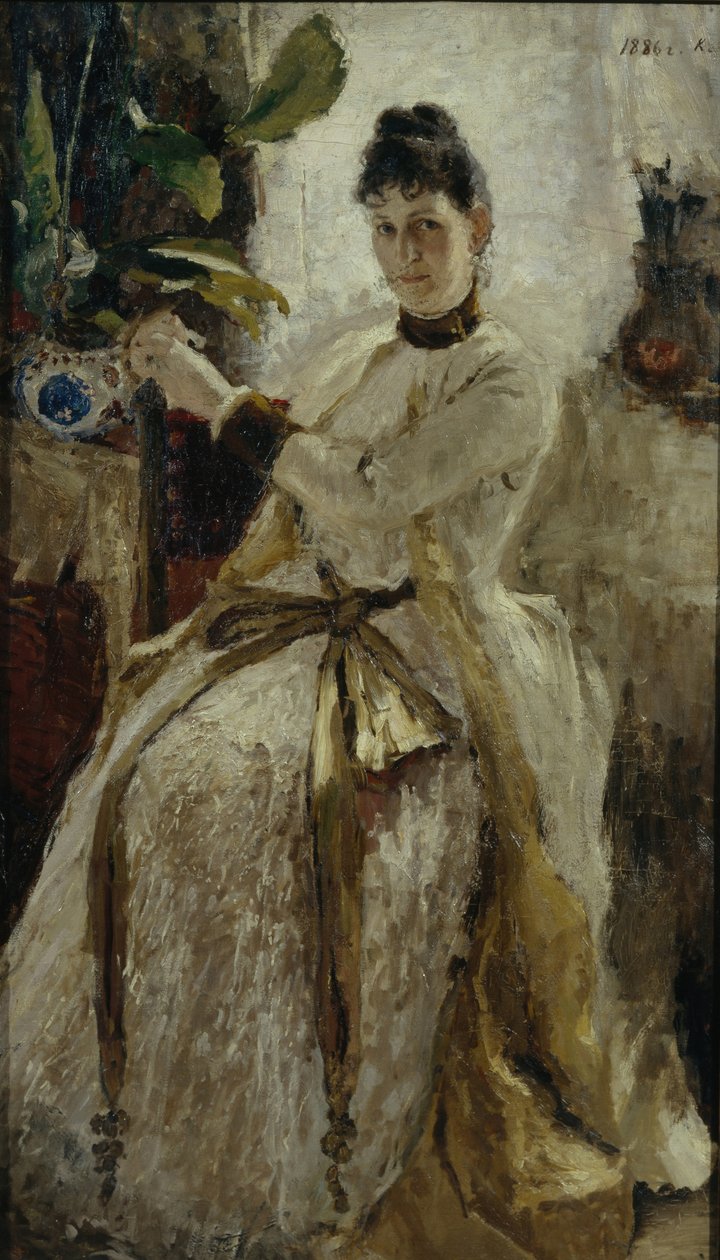 Portræt af Contesse Sofya Nikolaevna Golitsyna, 1886 af Konstantin Alekseevich Korovin