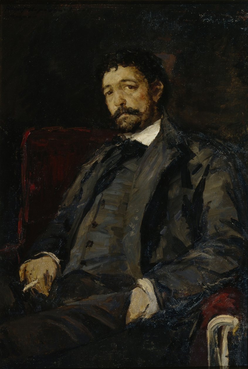 Portræt af operasangeren Angelo Masini 1844-1926 af Konstantin Alekseevich Korovin