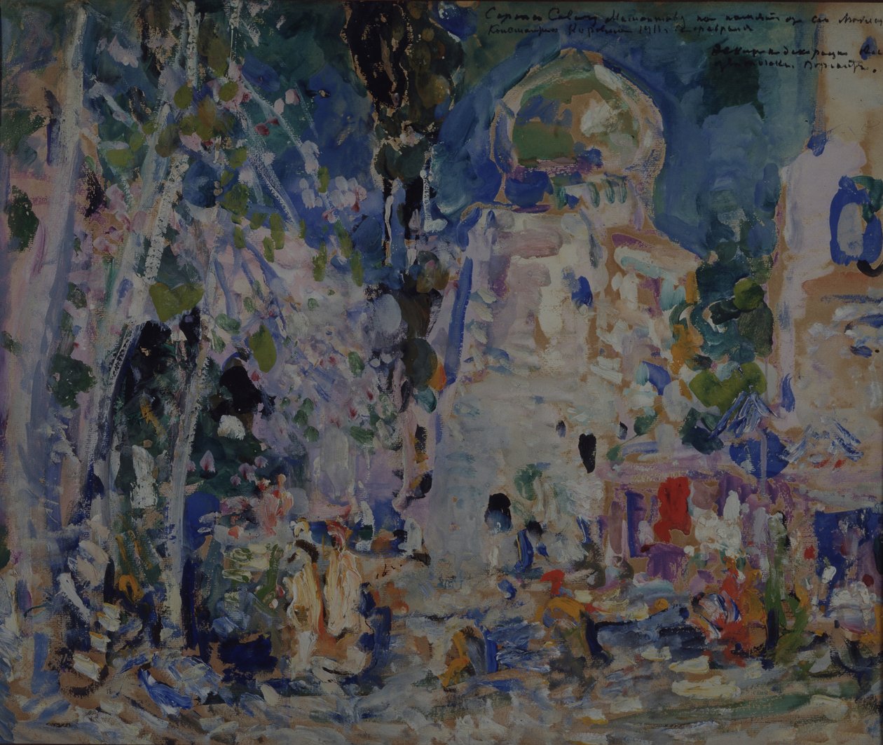 Scenografi til balletten The Scarlet Pimpernel af F. Hartman, 1911 af Konstantin Alekseevich Korovin