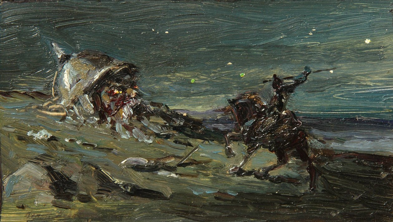 Scenedesign til operaen Ruslan og Lyudmila af M. Glinka af Konstantin Alekseevich Korovin