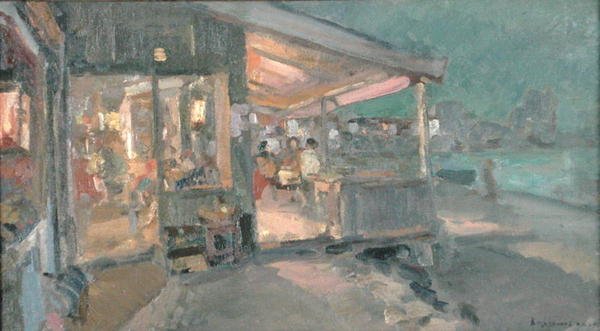 Tehus på Krim af Konstantin Alekseevich Korovin