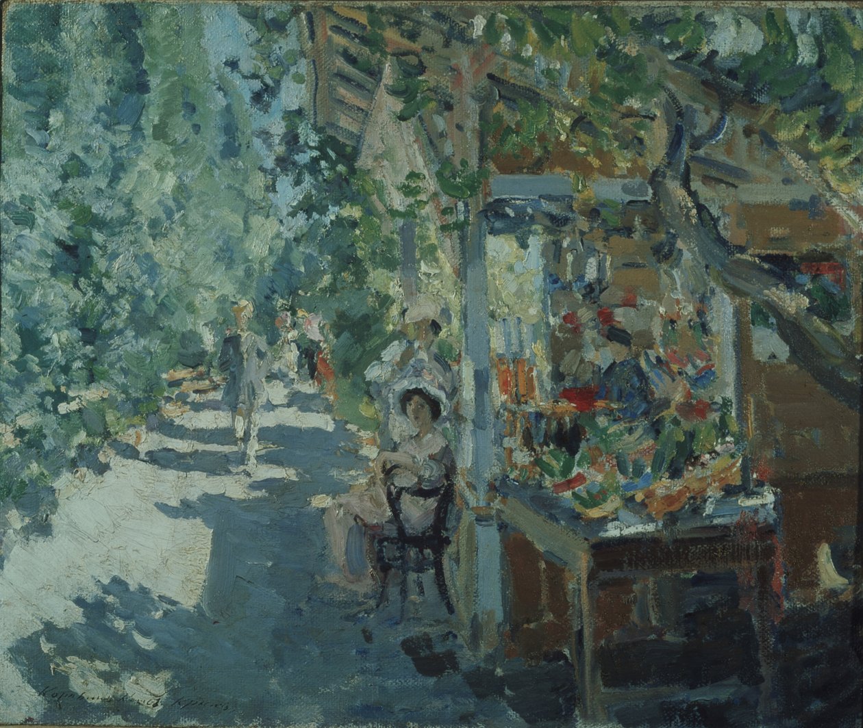 Krim. Frugtforretning, 1913 af Konstantin Alekseevich Korovin