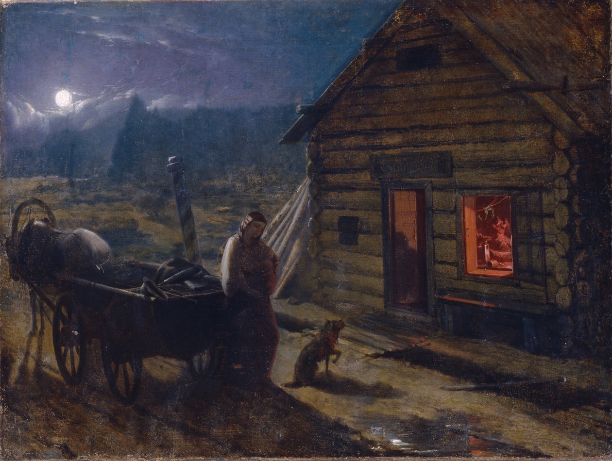 Før et værtshus af Konstantin Alexandrovich Trutovsky