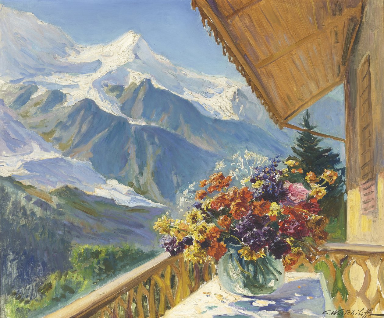 Mont Blanc af Konstantin Alexandrovich Veshchilov