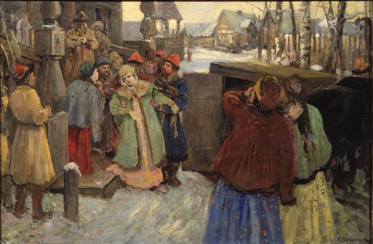 Arrestationen af Tsarevna Sophia af Konstantin Alexandrovich Veshchilov