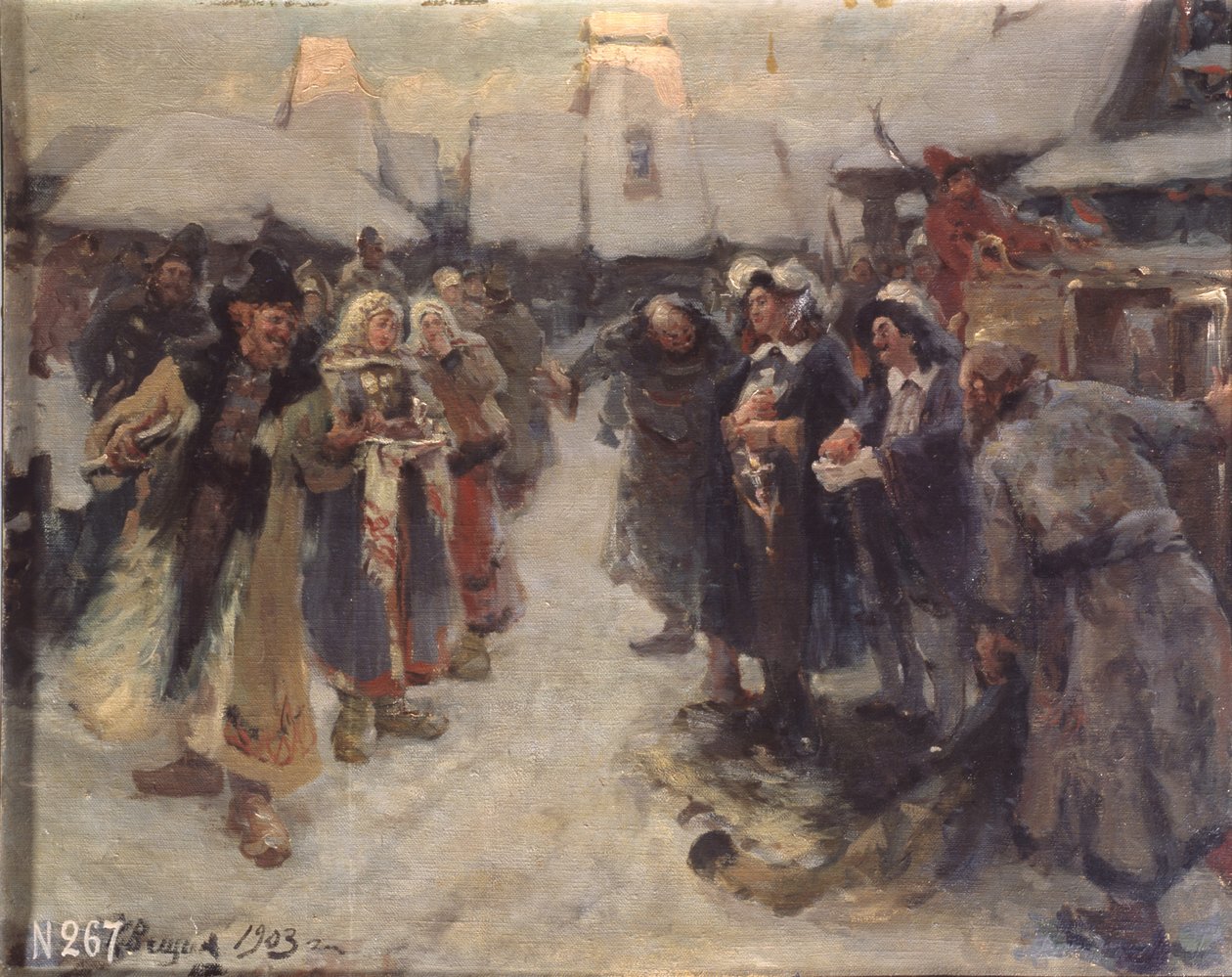 Udlændingene i Muscovy, 1903 af Konstantin Alexandrovich Veshchilov