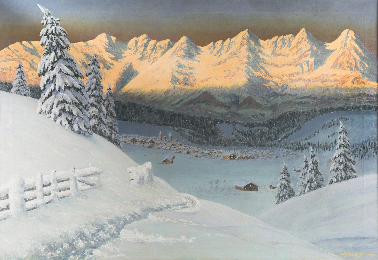 Vinterlandskab af Konstantin Alexandrovich Veshchilov