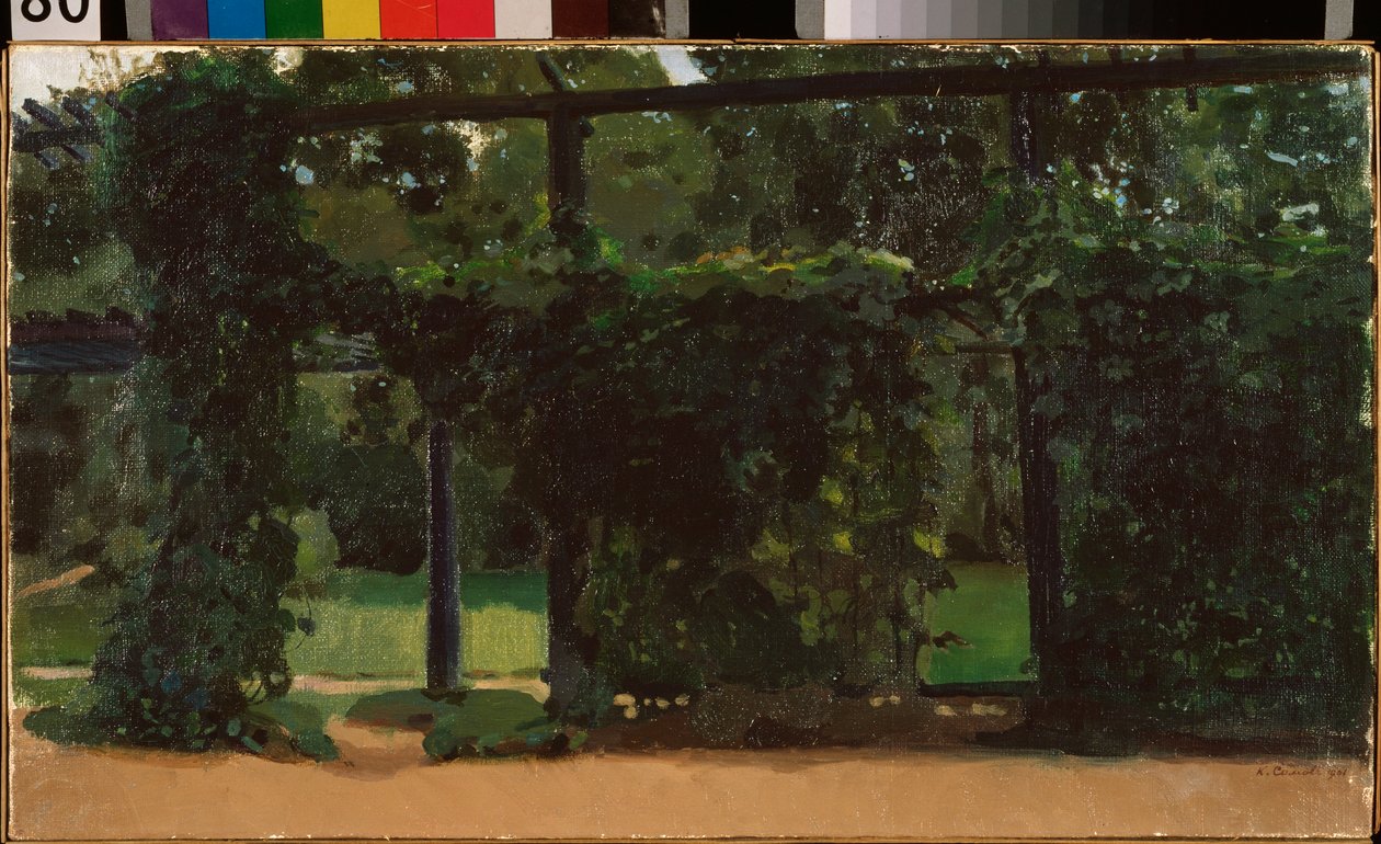 Lund. Maleri af Konstantin (Constantin) Andreyevich Somov (1869-1939), olie på lærred af Konstantin Andreevic Somov