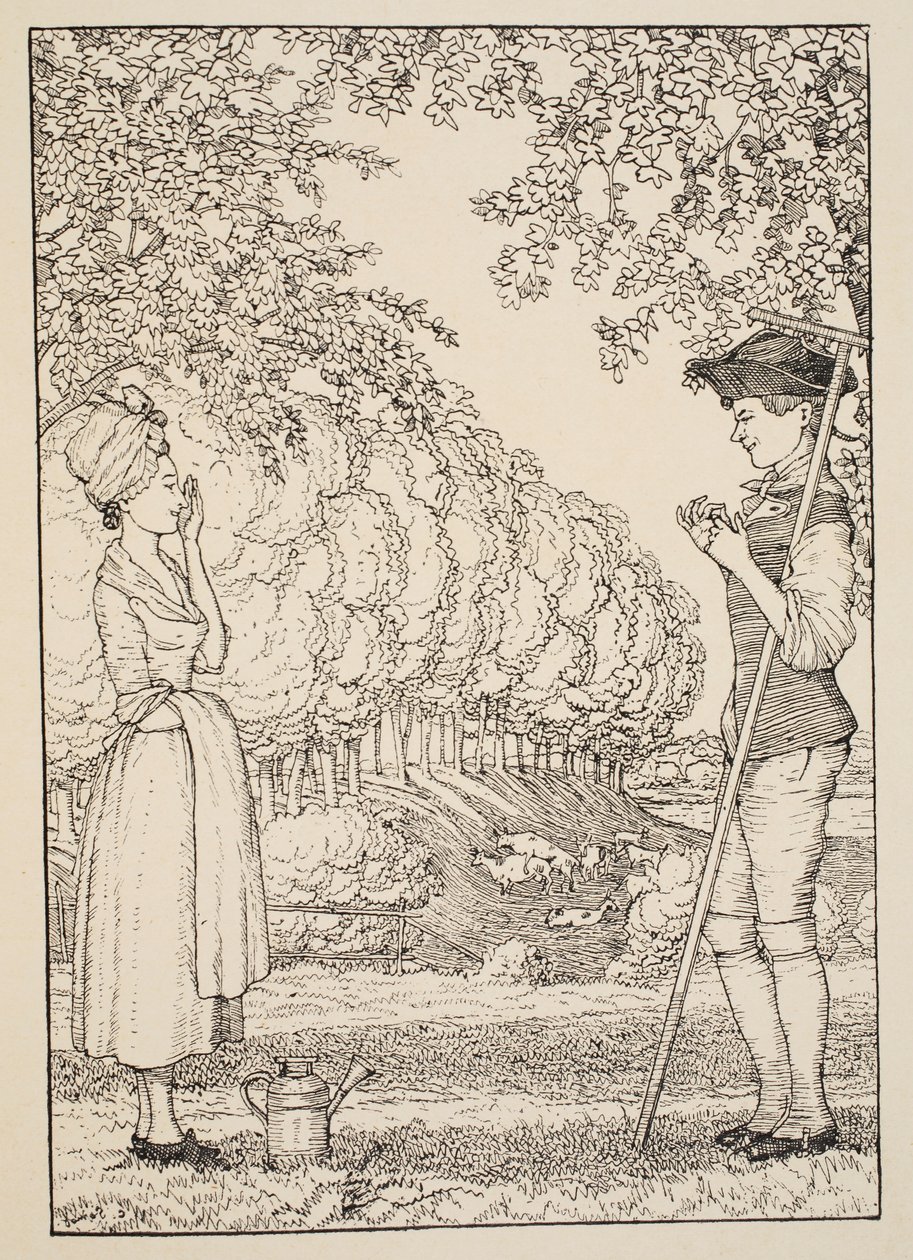 Den lykkelige aftale, 1918 af Konstantin Andreevic Somov