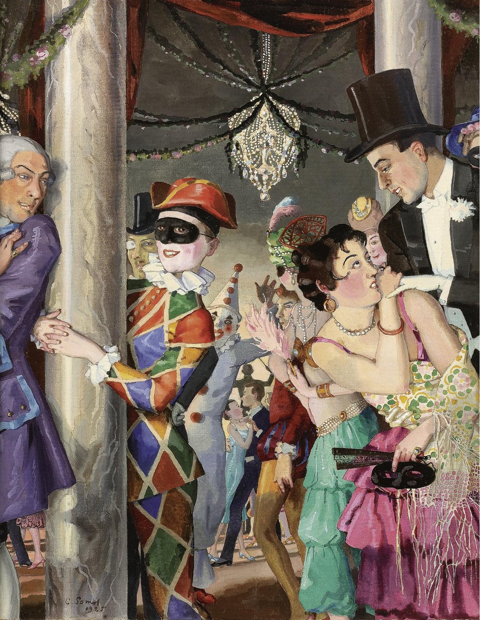 Maskerade, 1924 af Konstantin Andreevic Somov