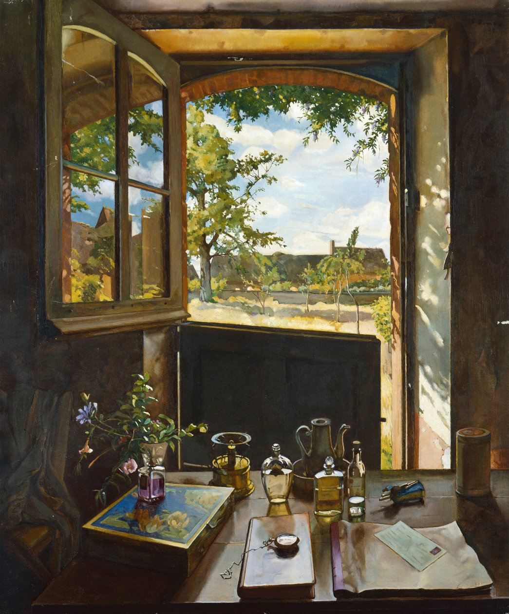 Åben dør til en have af Konstantin Andreevic Somov