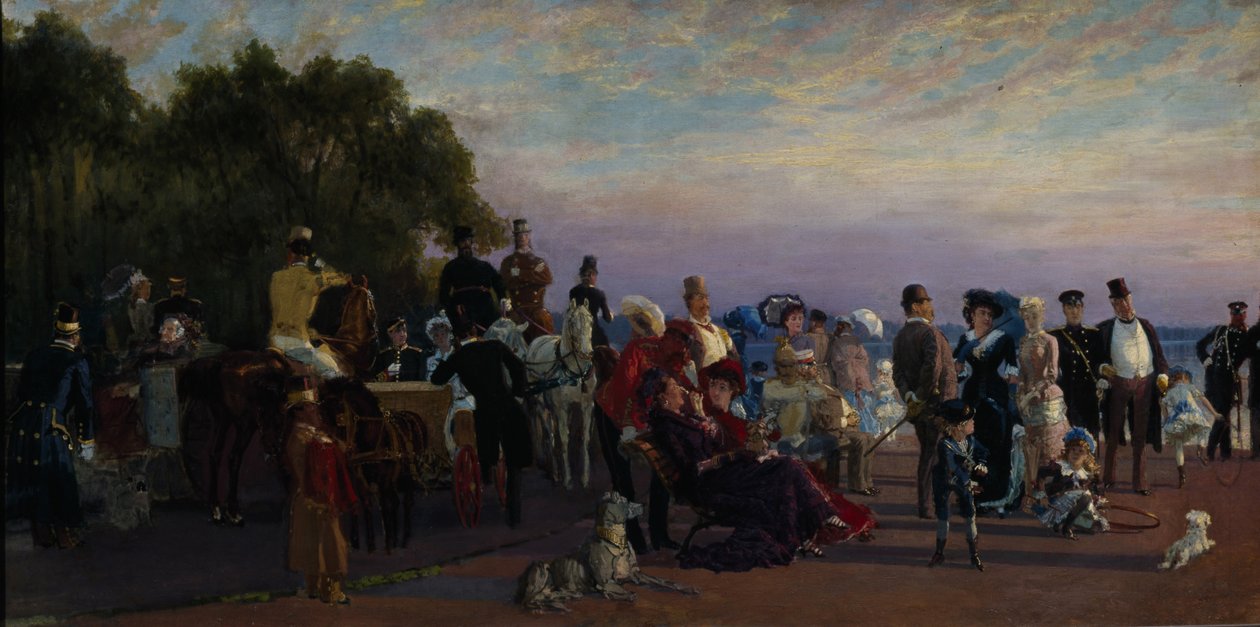 På øen Strelka, 1870