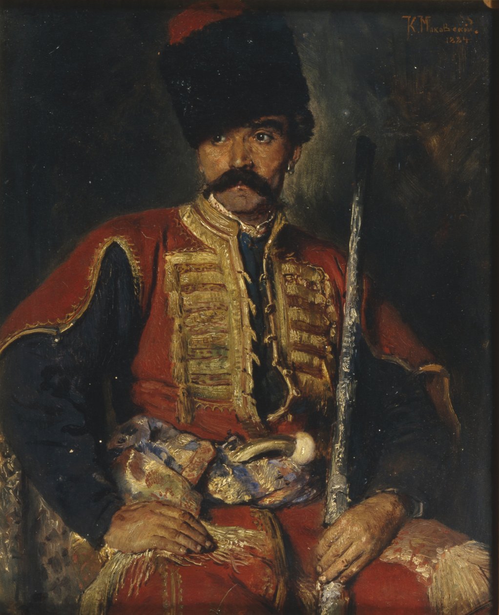 En Zaporozhiansk kosak, 1884 af Konstantin Egorovich Makovsky