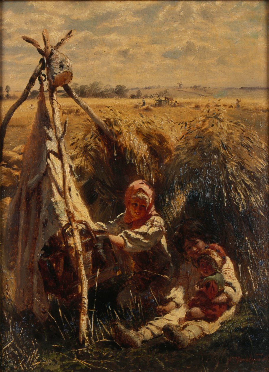 Børn på marken, 1870 af Konstantin Egorovich Makovsky