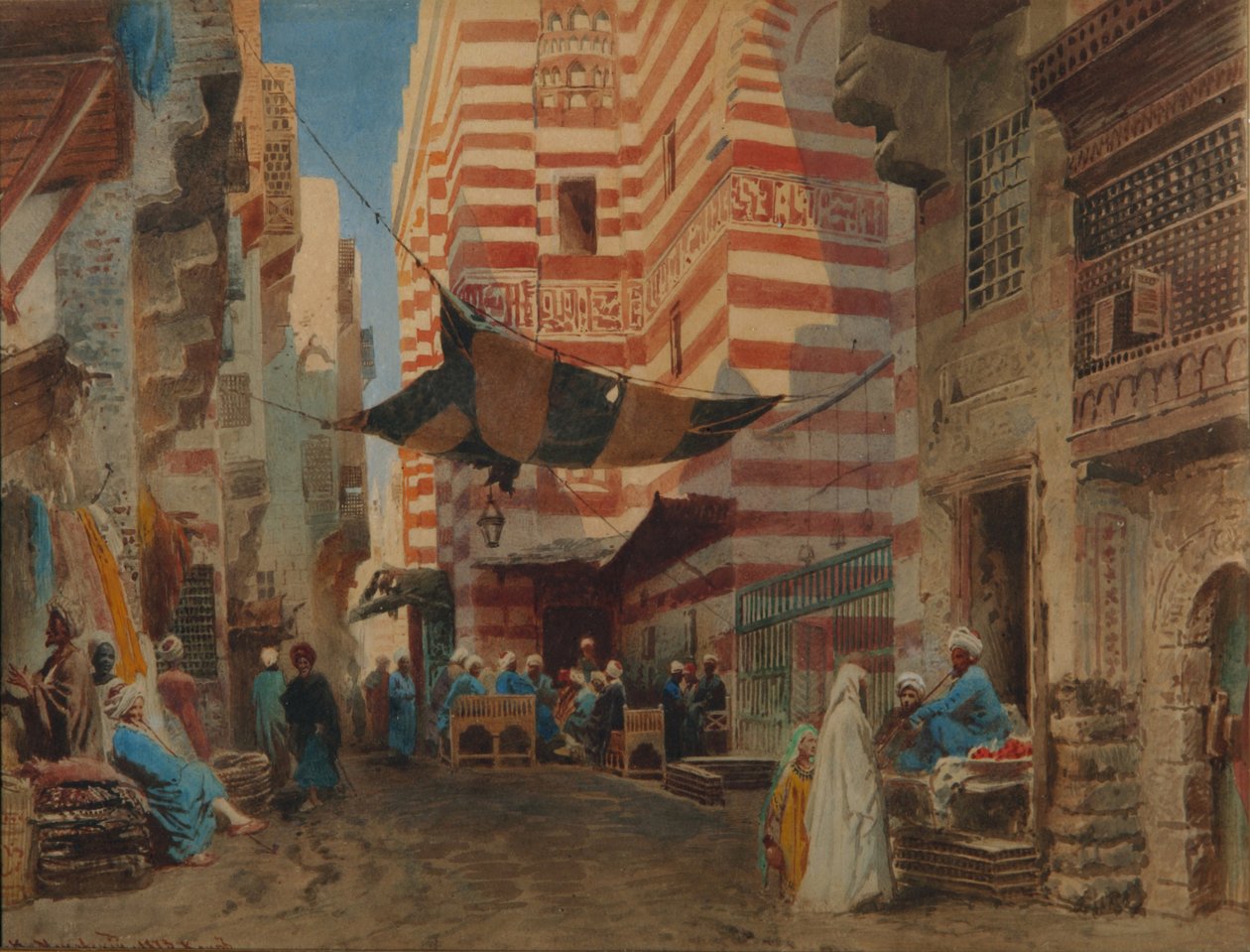 På gaden i Kairo, 1873 af Konstantin Egorovich Makovsky
