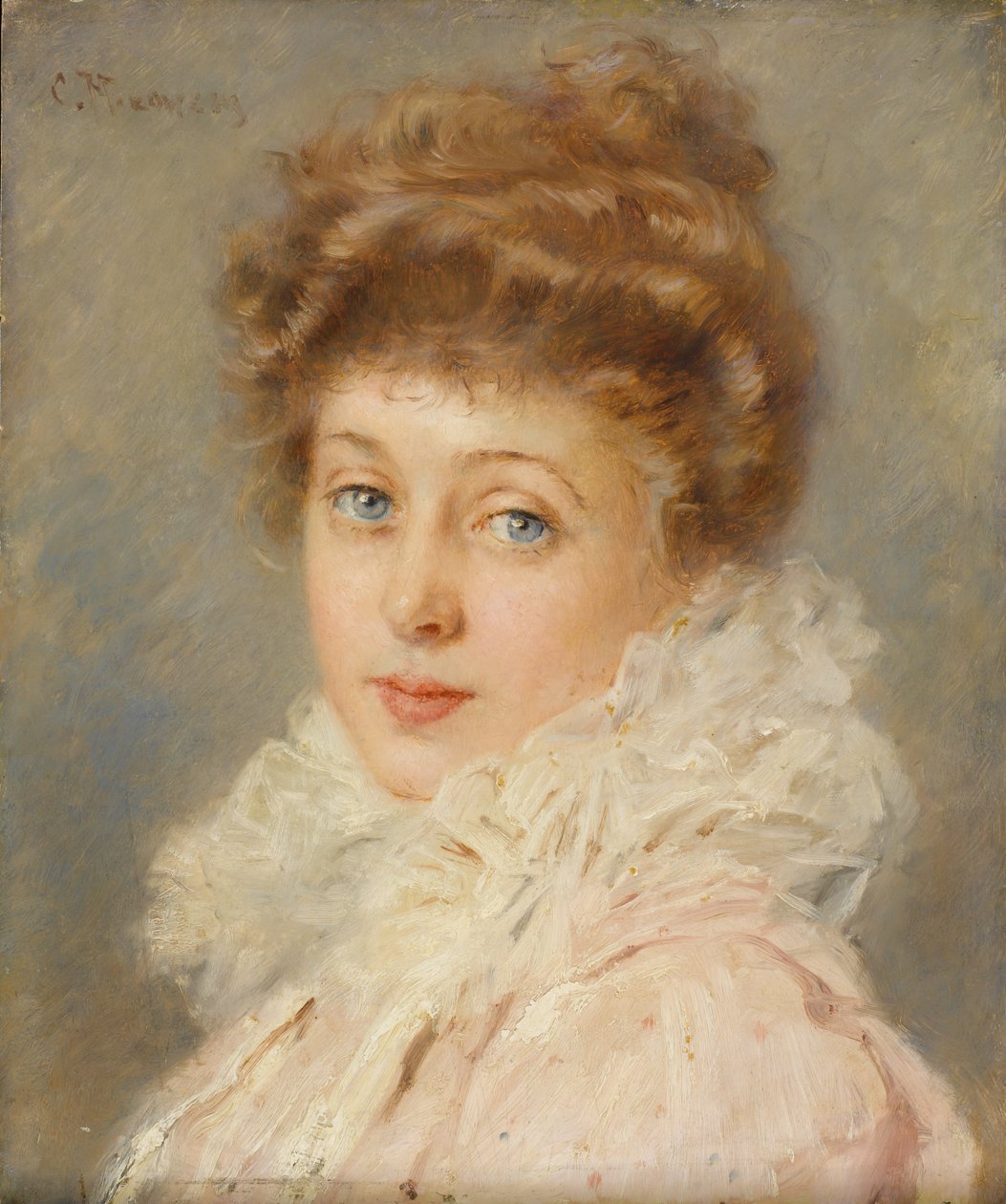 Portræt af en elegant kvinde, af Konstantin Egorovich Makovsky