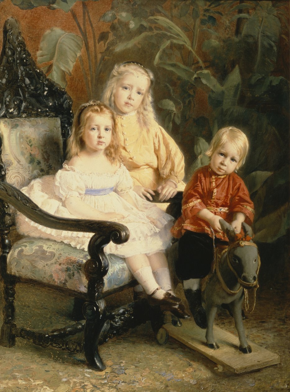 Portræt af Stasovs børn, begyndelsen af 1870