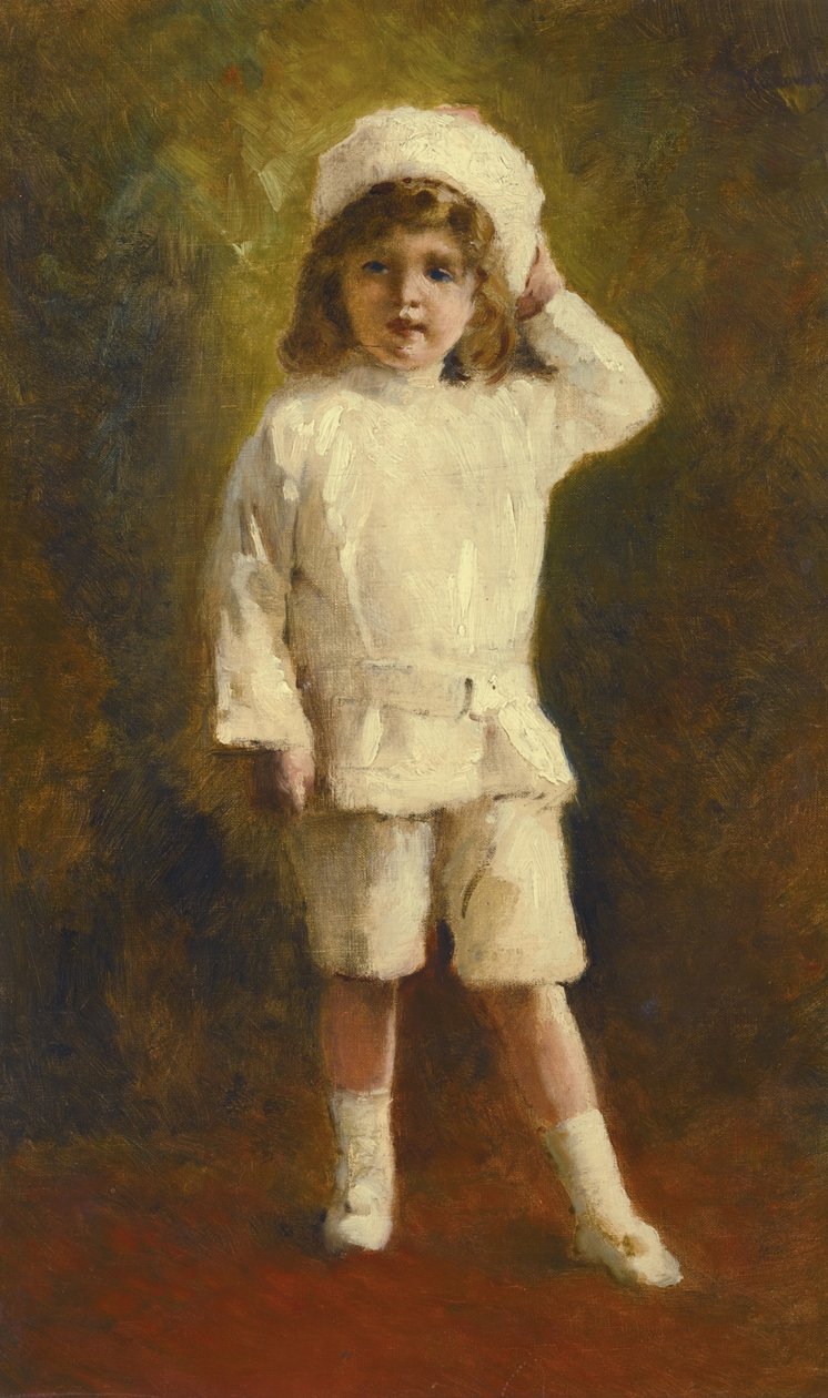 Portræt af tronfølgeren Tsarevich Alexei Nikolaevich 1904-1918 af Konstantin Egorovich Makovsky