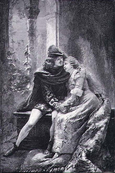 Romeo og Julie (gravering) af Konstantin Egorovich Makovsky