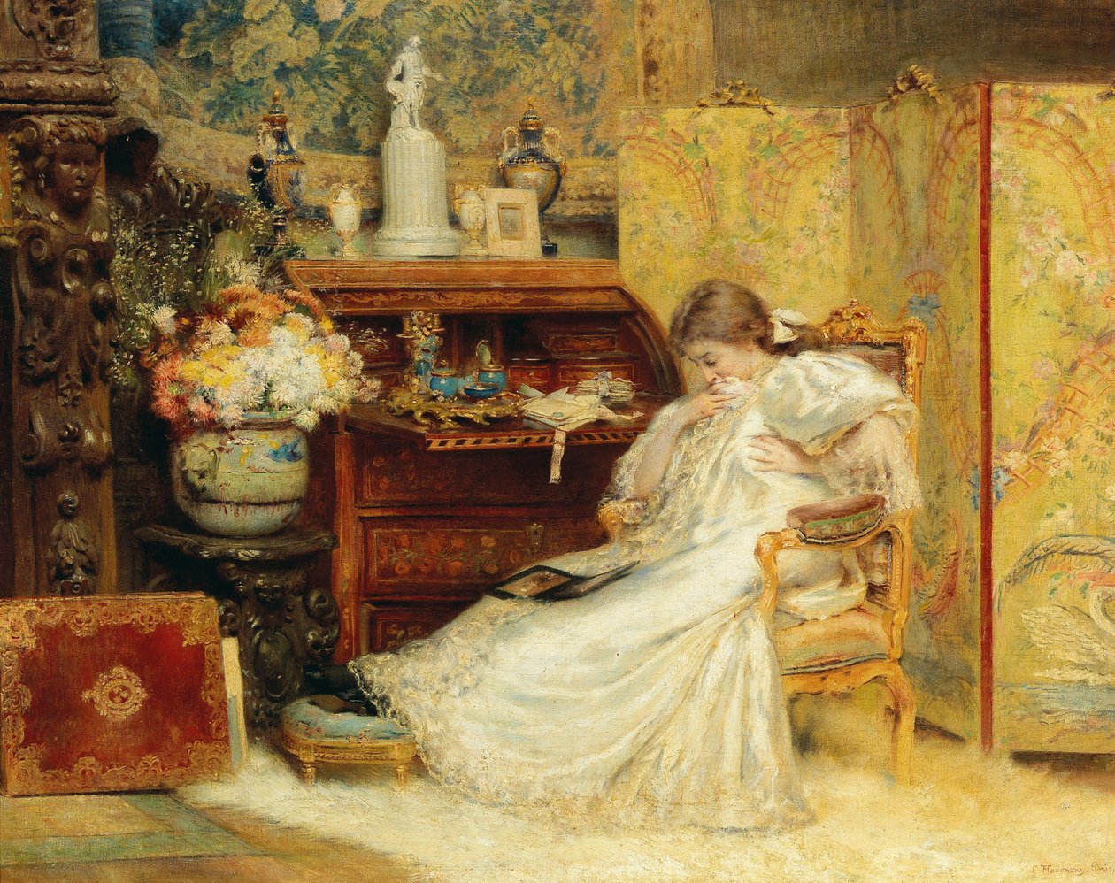 Det ømme væsen. af Konstantin Egorovich Makovsky