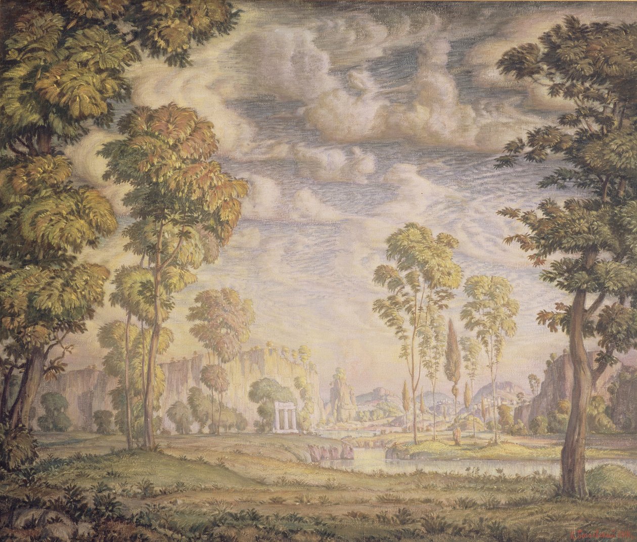 Morgen, 1910 af Konstantin Fyodorovich Bogayevsky