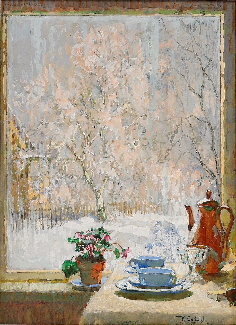 Gennem vinduet om vinteren, 1945 af Konstantin Ivanovich Gorbatov