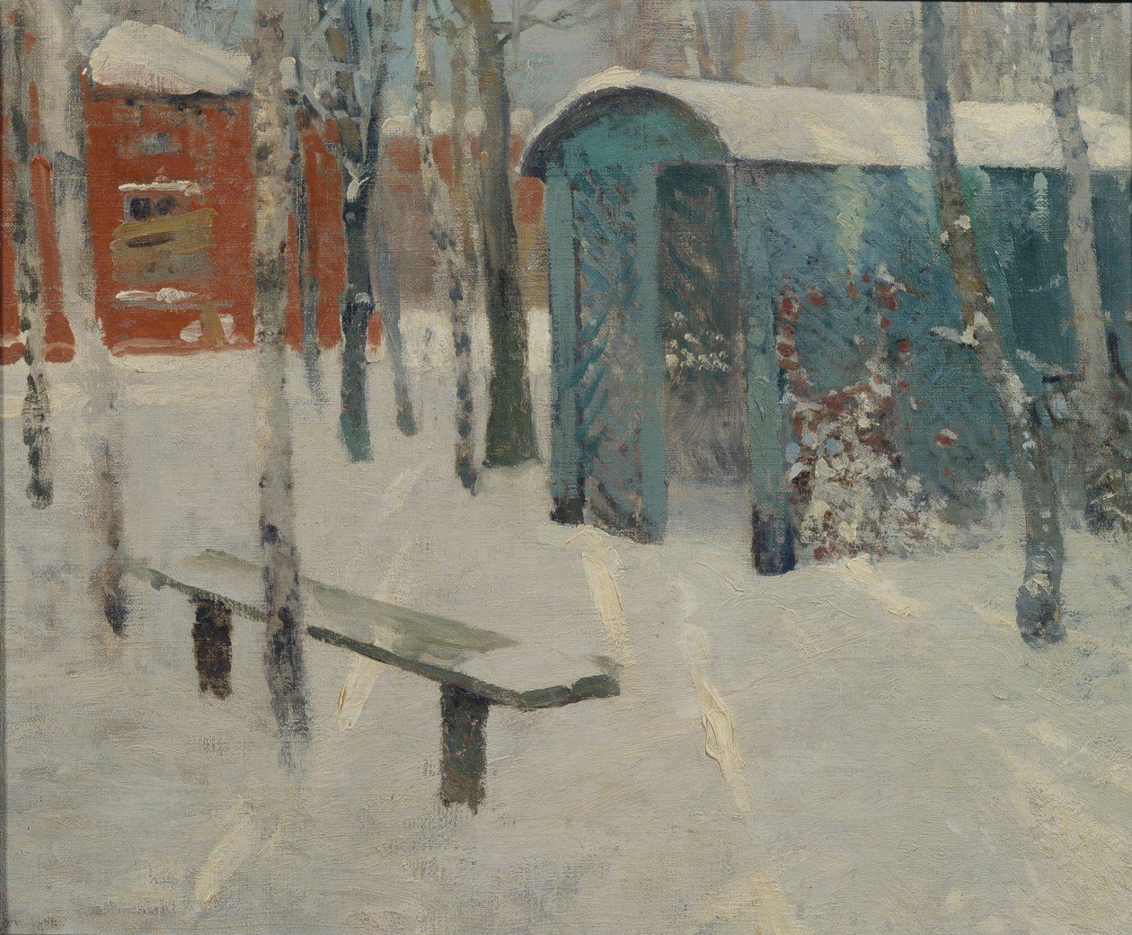 Tidlig sne af Konstantin Konstantinovich Pervukhin