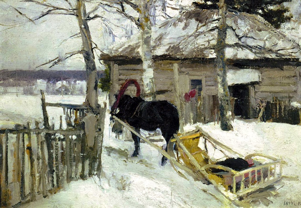 Vinter, 1894. af Konstantin Alekseevich Korovin