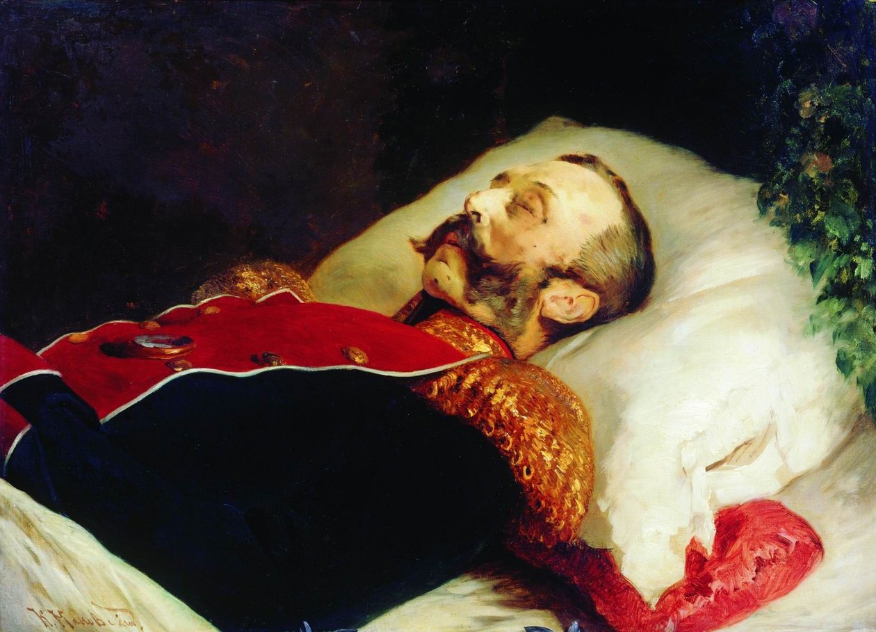 Konstantin Makovsky Alexander II på scenen 1881 af Konstantin Makovsky