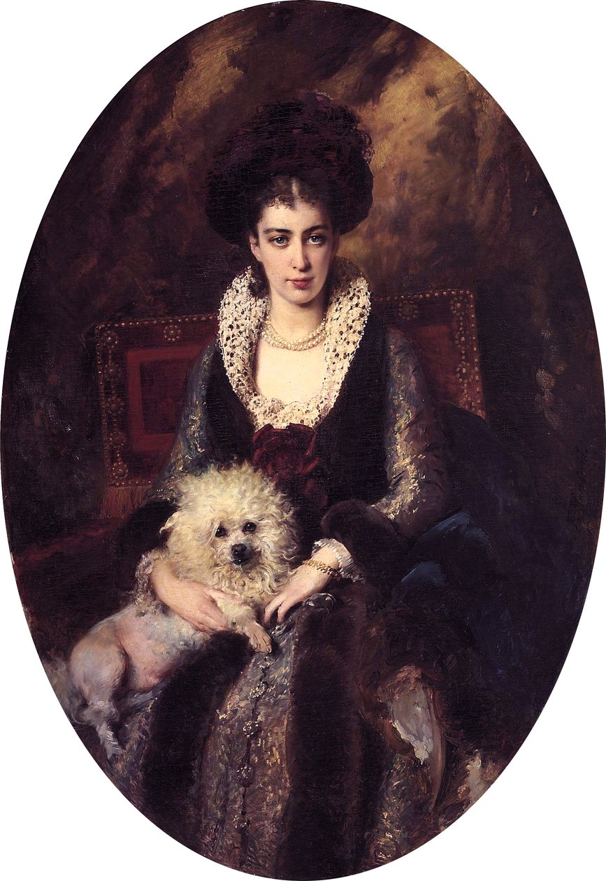 Maria Alekseevna Makovskaya af Konstantin Makovsky (1839-1915) af Konstantin Makovsky