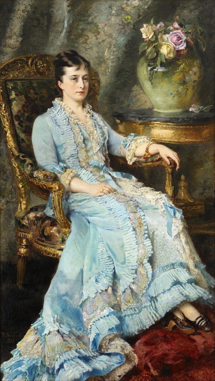 Portræt af Catherine Dolgorukov (1847-1922) af Konstantin Makovsky
