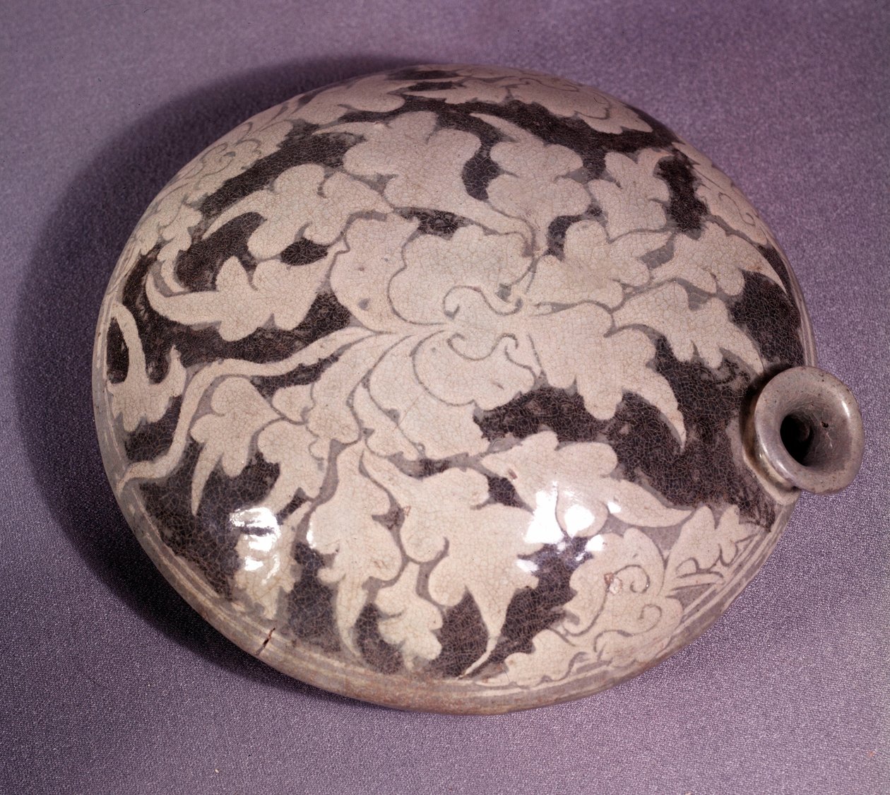 Art coreen: porcelænsvinflaske (eller flaske). Koryo periode af Korean School