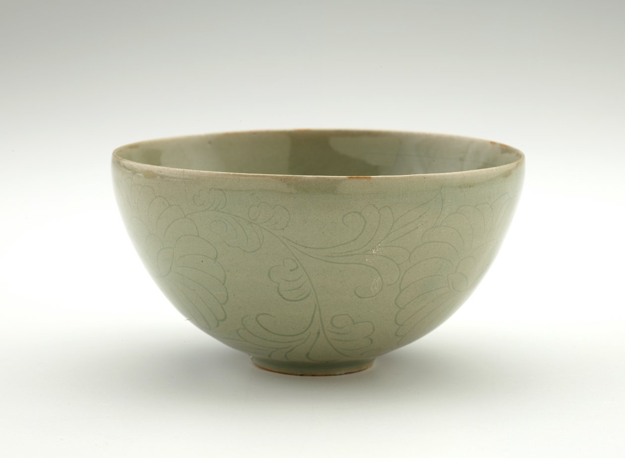 Skål, tidligt 12. århundrede (stentøj med celadon glasur) af Korean School