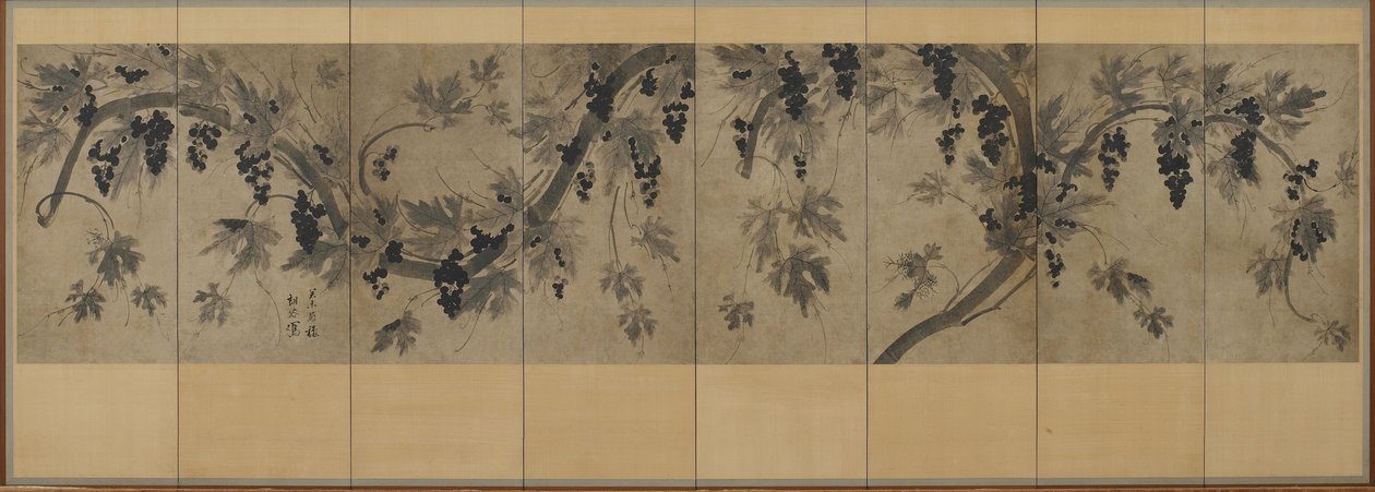 Grapevine, Korea, Choson-perioden (blæk på papir) af Korean School