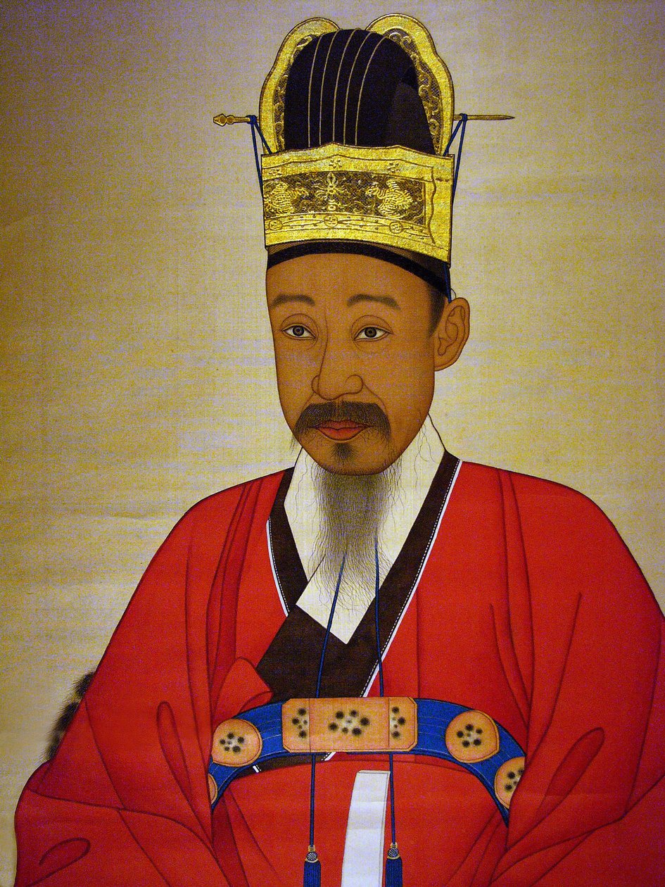 Portræt af Yi Haeung (eller "Shibaek") af Korean School