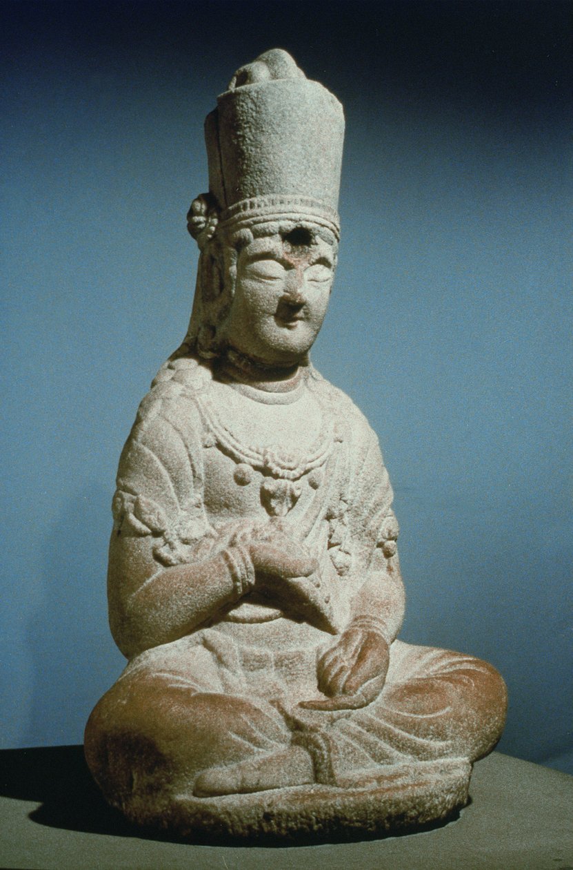 Siddende Bodhisattva fra Hansong-sa, Korea af Korean School