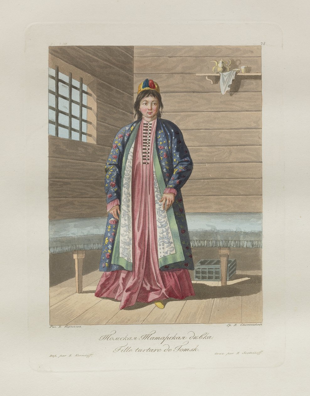 Tartar pige. Fra Folkene i Rusland, 1812 af Korneev