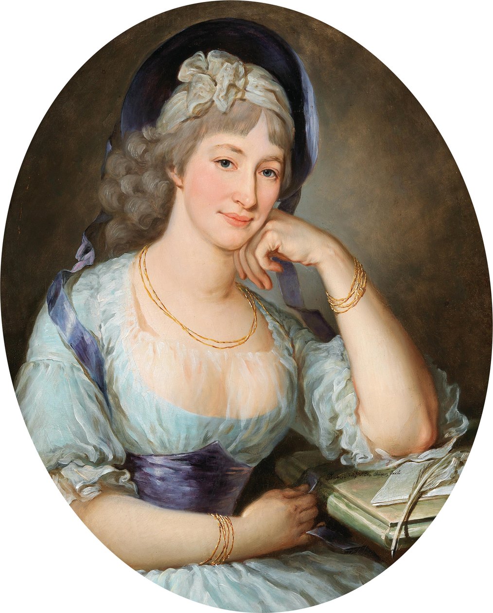 Portræt af grevinde Maria Ernestine Gräfin Esterházy-Starhemberg 1754-1813, begyndelsen af 1770