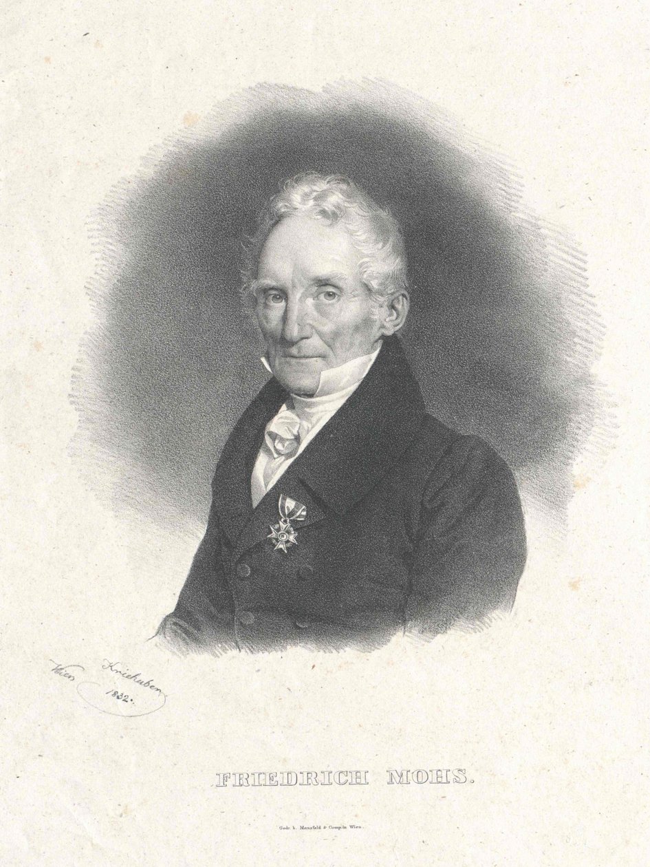 Portræt af Friedrich Mohs af Josef Nikolaus Kriehuber