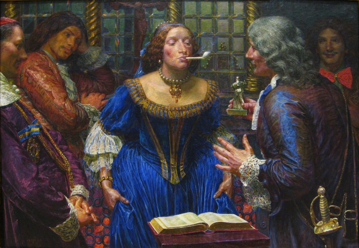 Dronning Christina og Palazzo Corsini af Kristian Zahrtmann