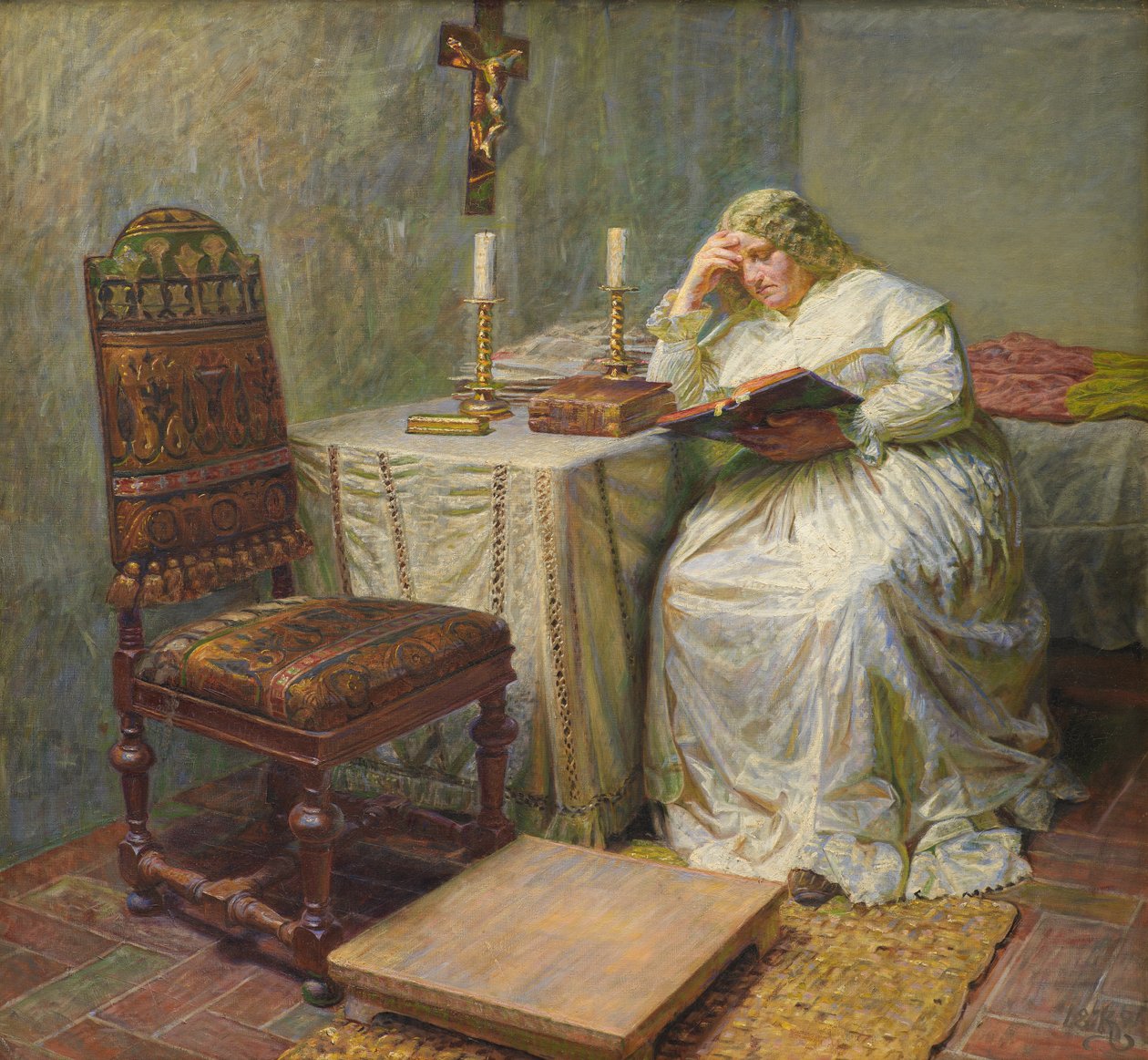 Leonora Christina i Blue Tower af Kristian Zahrtmann
