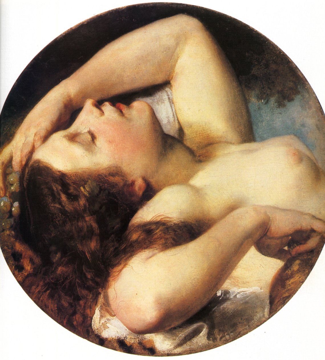 Sovende Bacchante af Károly Brocky
