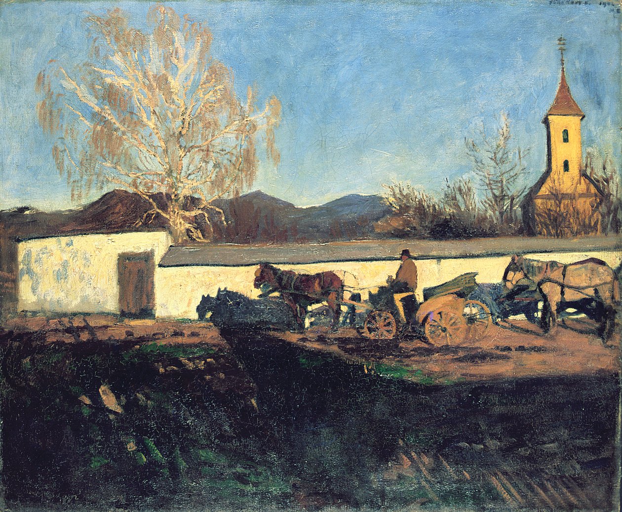 Aften i marts af Károly Ferenczy